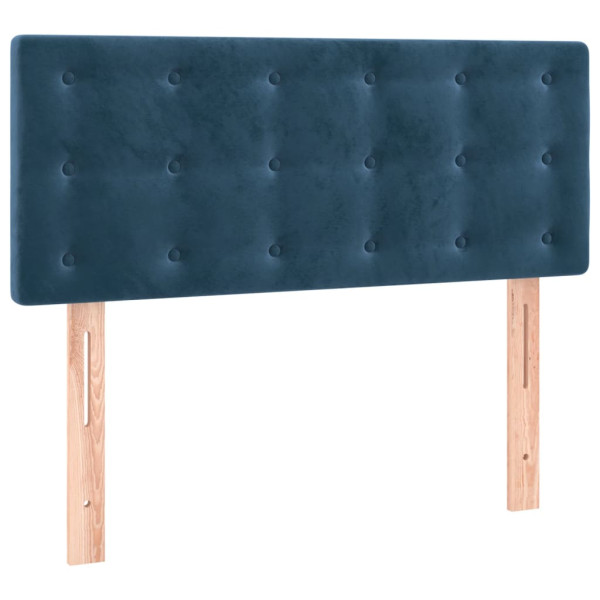 Wezgłowie Niebieski 100 cm Aksamit Low vidaXL 138368