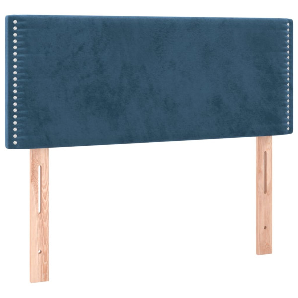 Wezgłowie Niebieski 100 cm Aksamit Low vidaXL 138381