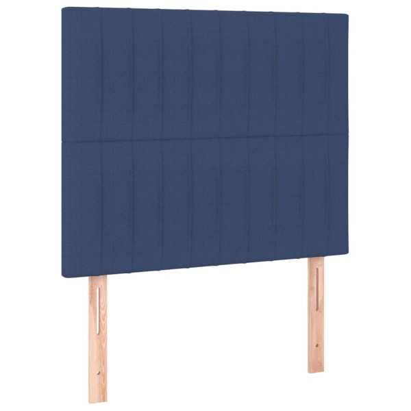 Wezgłowie Niebieski 100 x 5 x 118/128 cm Tkanina vidaXL 532838