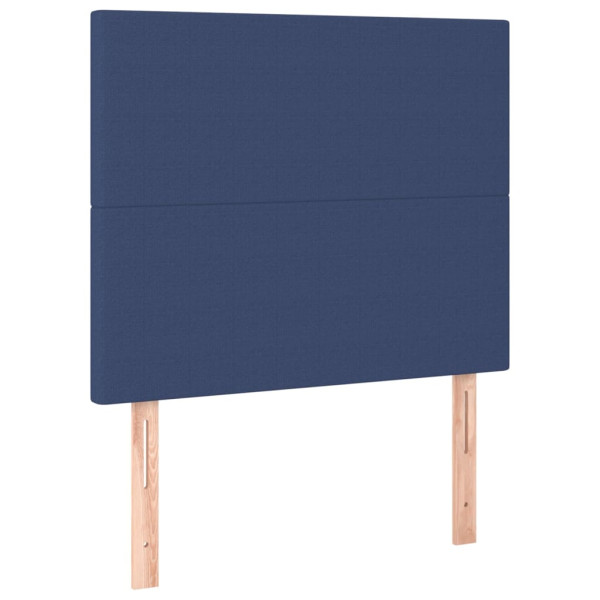 Wezgłowie Niebieski 100 x 5 x 118/128 cm Tkanina vidaXL 533424