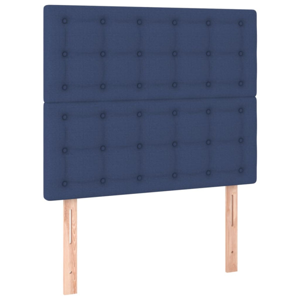Wezgłowie Niebieski 100 x 5 x 118/128 cm Tkanina vidaXL 535590