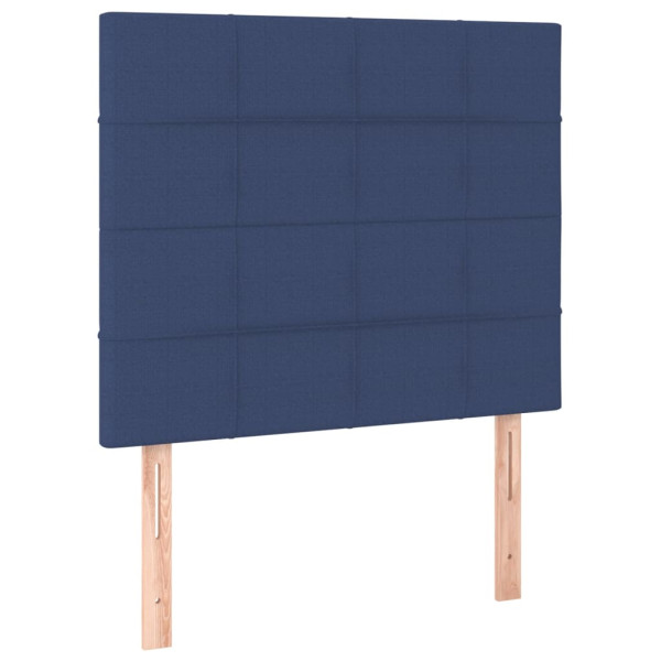 Wezgłowie Niebieski 100 x 5 x 118/128 cm Tkanina vidaXL 536190