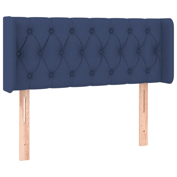 Wezgłowie Niebieski 103 x 16 x 78/88 cm Tkanina vidaXL 532588