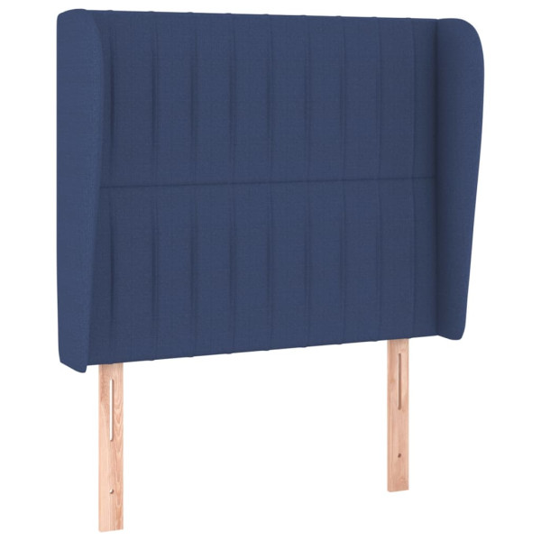 Wezgłowie Niebieski 103 x 23 x 118/128 cm Tkanina vidaXL 497518