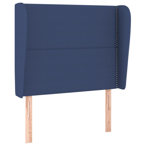 Wezgłowie Niebieski 103 x 23 x 118/128 cm Tkanina vidaXL 379783