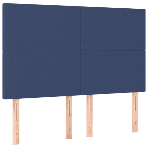 Wezgłowie Niebieski 144 x 5 x 118/128 cm Tkanina vidaXL 532568