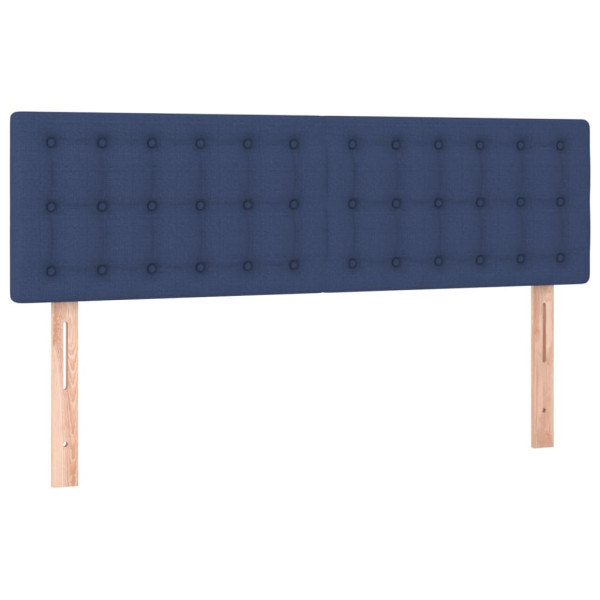 Wezgłowie Niebieski 144 x 5 x 78/88 cm Tkanina vidaXL 533529