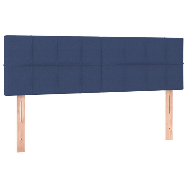 Wezgłowie Niebieski 144 x 5 x 78/88 cm Tkanina vidaXL 533541