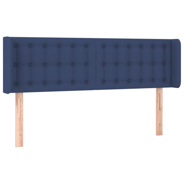 Wezgłowie Niebieski 147 x 16 x 78/88 cm Tkanina vidaXL 521785