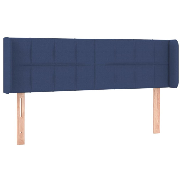 Wezgłowie Niebieski 147 x 16 x 78/88 cm Tkanina vidaXL 532392