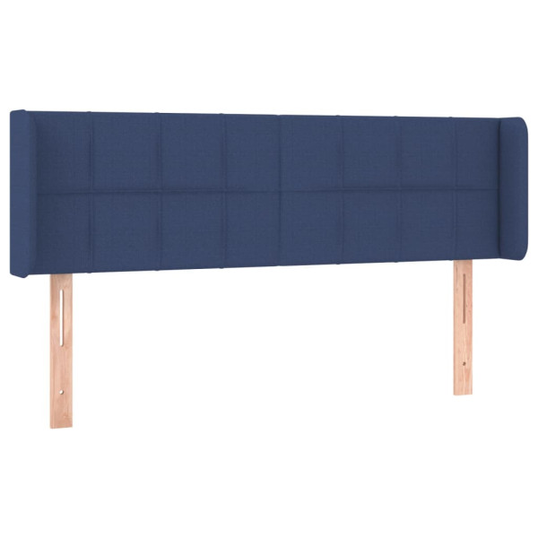 Wezgłowie Niebieski 147 x 16 x 78/88 cm Tkanina vidaXL 532717