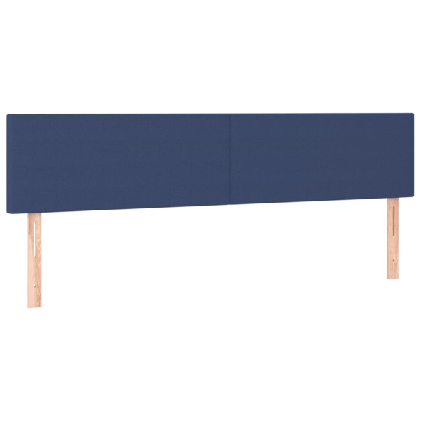 Wezgłowie Niebieski 160 x 5 x 78/88 cm Tkanina vidaXL 533452