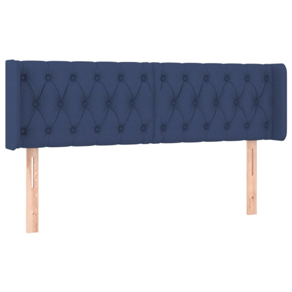 Wezgłowie Niebieski 163 x 16 x 78/88 cm Tkanina vidaXL 521800
