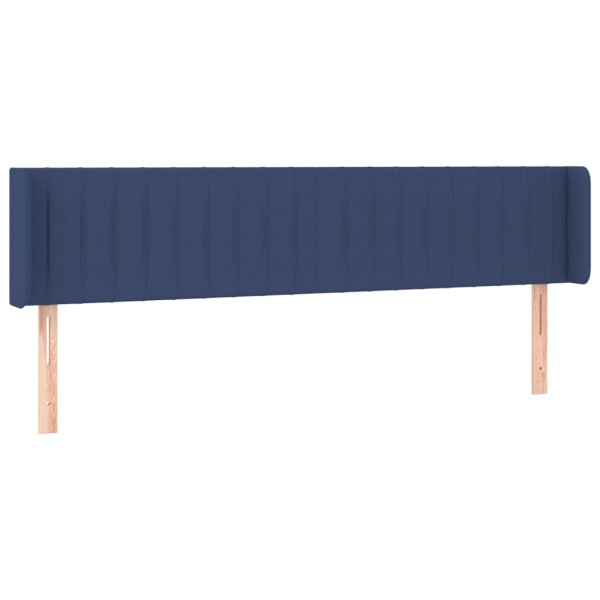 Wezgłowie Niebieski 163 x 16 x 78/88 cm Tkanina vidaXL 532383