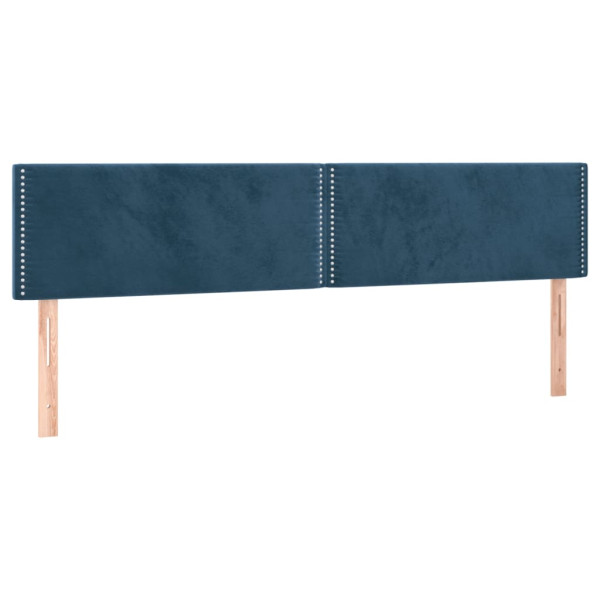 Wezgłowie Niebieski 180 x 5 x 78/88 cm Aksamit vidaXL 535567