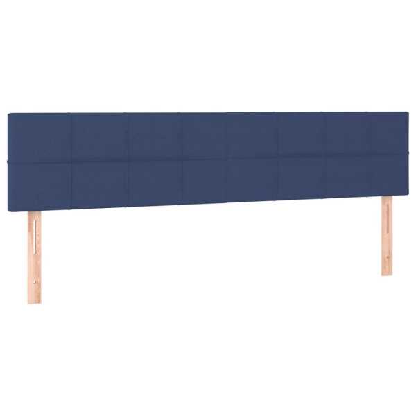 Wezgłowie Niebieski 180 x 5 x 78/88 cm Tkanina vidaXL 523165