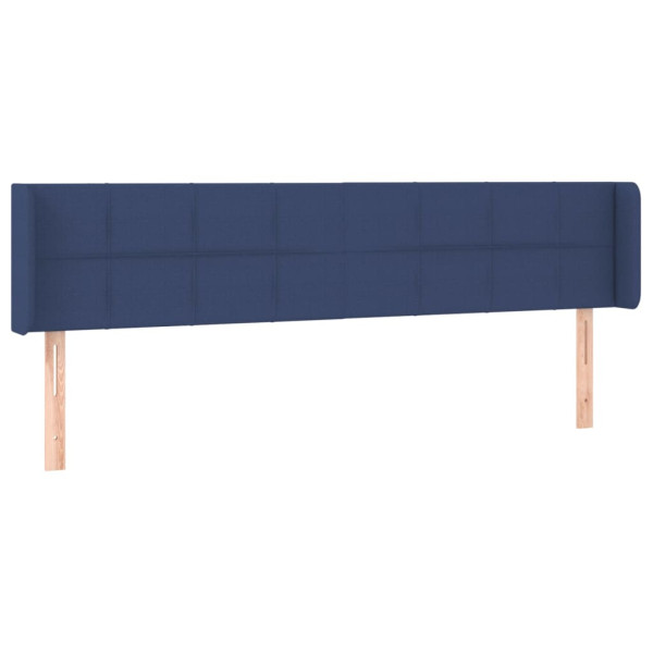 Wezgłowie Niebieski 183 x 16 x 78/88 cm Tkanina vidaXL 532359