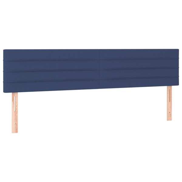 Wezgłowie Niebieski 200 x 5 x 78/88 cm Tkanina vidaXL 536204