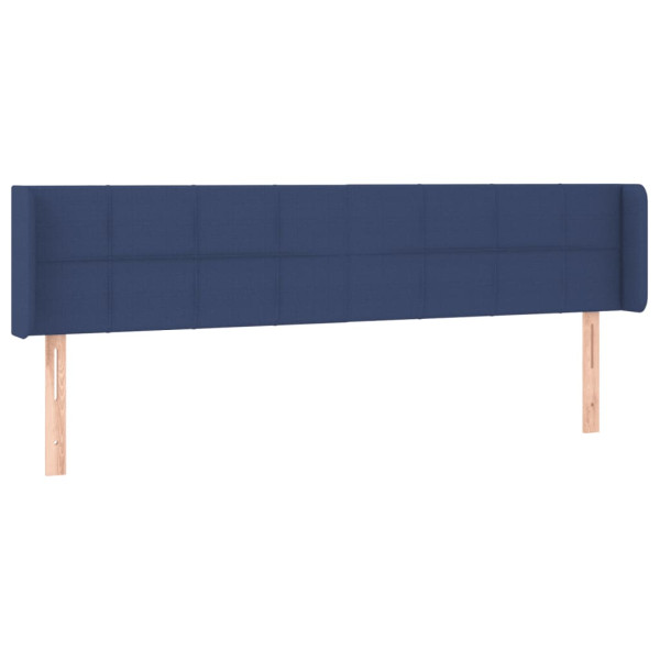 Wezgłowie Niebieski 203 x 16 x 78/88 cm Tkanina vidaXL 536170