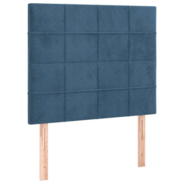 Wezgłowie Niebieski 80 x 5 x 118/128 cm Aksamit vidaXL 533422