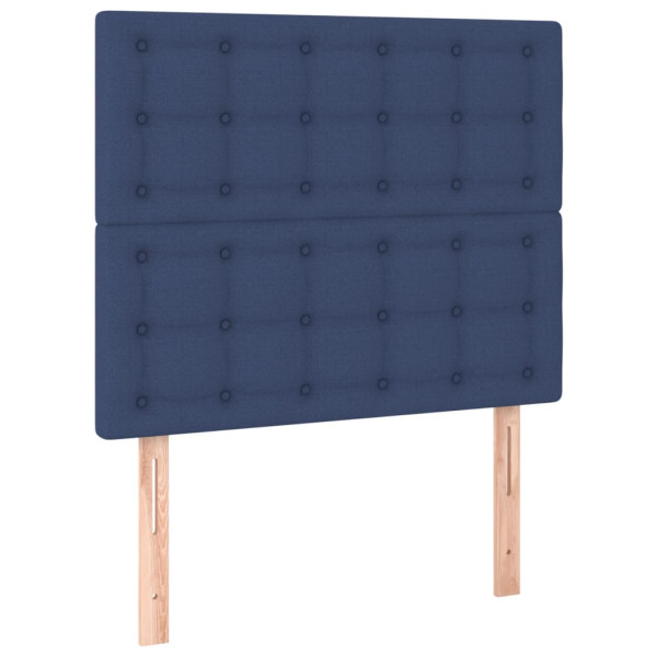 Wezgłowie Niebieski 80 x 5 x 118/128 cm Tkanina vidaXL 531866