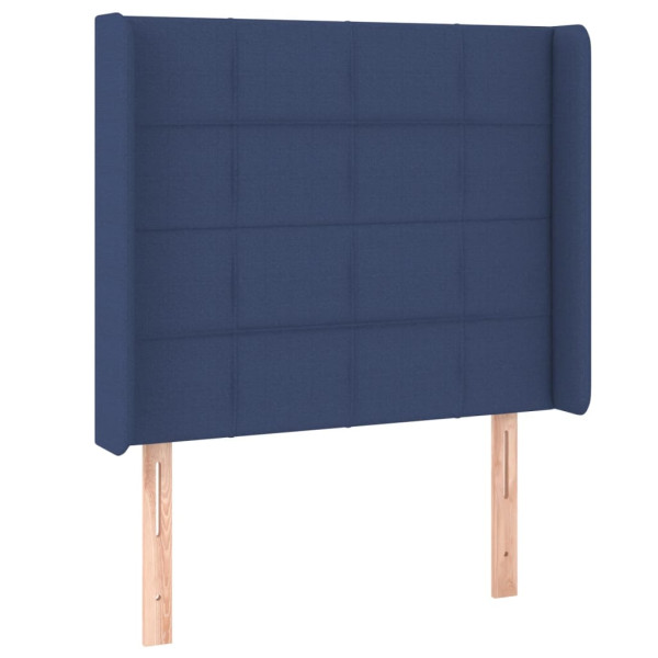 Wezgłowie Niebieski 83 x 16 x 118/128 cm Tkanina vidaXL 533177