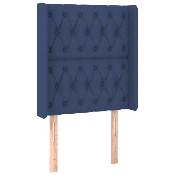 Wezgłowie Niebieski 83 x 16 x 118/128 cm Tkanina vidaXL 533245