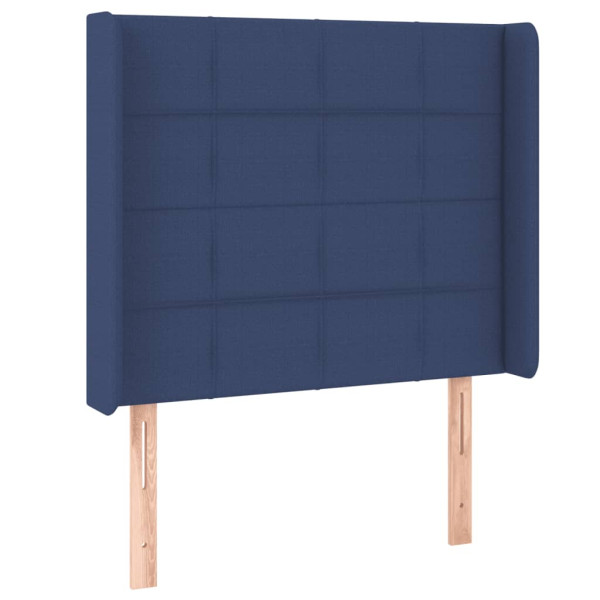 Wezgłowie Niebieski 83 x 16 x 118/128 cm Tkanina vidaXL 535575