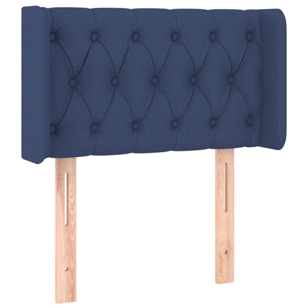 Wezgłowie Niebieski 83 x 16 x 78/88 cm Tkanina vidaXL 379827