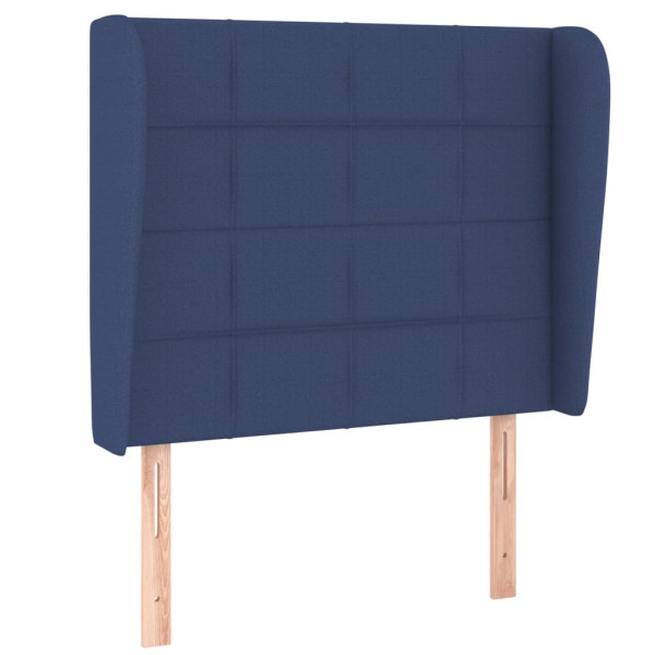 Wezgłowie Niebieski 83 x 23 x 118/128 cm Tkanina vidaXL 536173