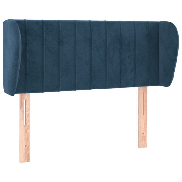 Wezgłowie Niebieski 83 x 23 x 78/88 cm Aksamit vidaXL 380047