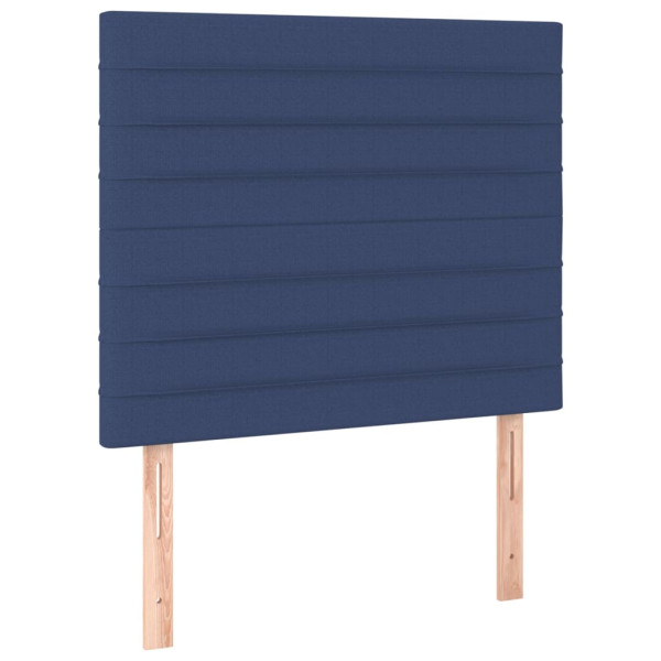 Wezgłowie Niebieski 90 x 5 x 118/128 cm Tkanina vidaXL 535418