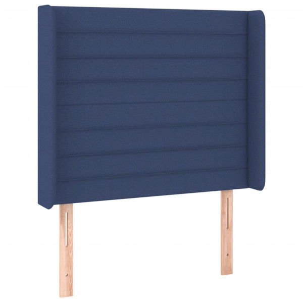 Wezgłowie Niebieski 93 x 16 x 118/128 cm Tkanina vidaXL 524406