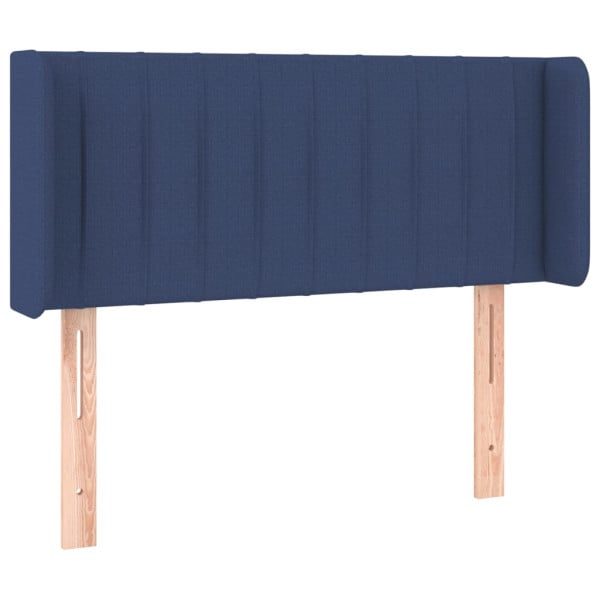 Wezgłowie Niebieski 93 x 16 x 78/88 cm Tkanina vidaXL 527638