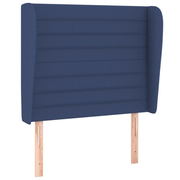 Wezgłowie Niebieski 93 x 23 x 118/128 cm Tkanina vidaXL 380763