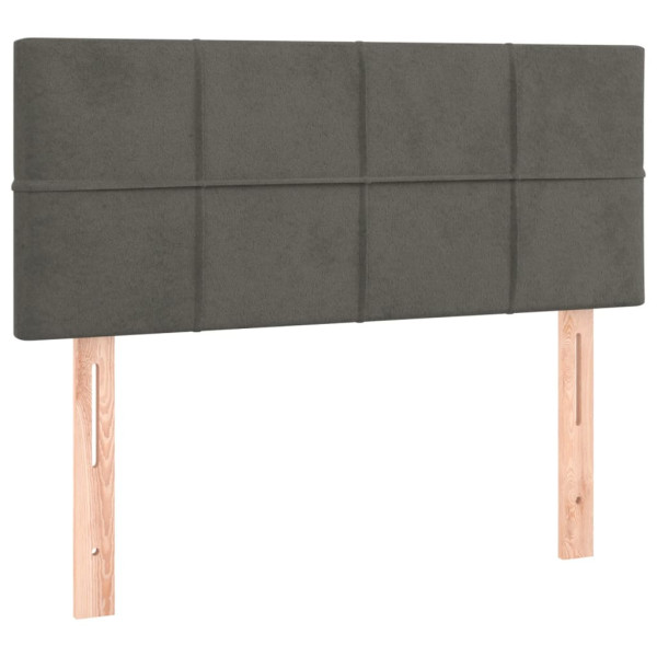Wezgłowie Szary 100 cm Aksamit Low vidaXL 138384