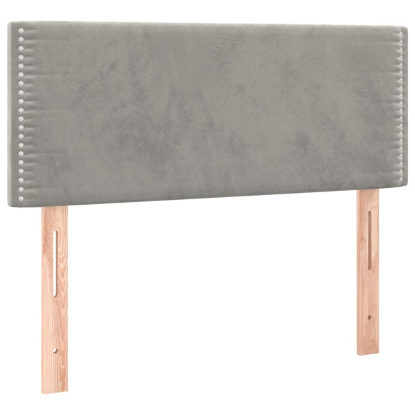 Wezgłowie Szary 100 cm Aksamit Low vidaXL 138376