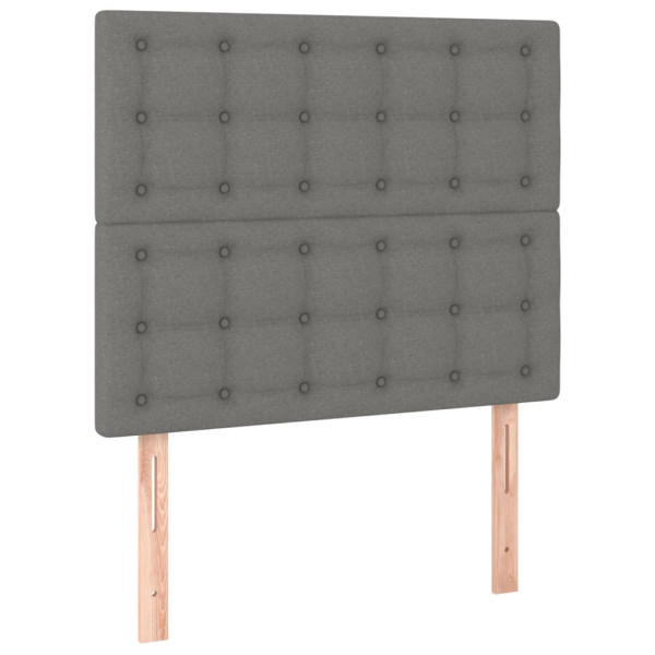 Wezgłowie Szary 100 x 5 x 118/128 cm Tkanina vidaXL 535463