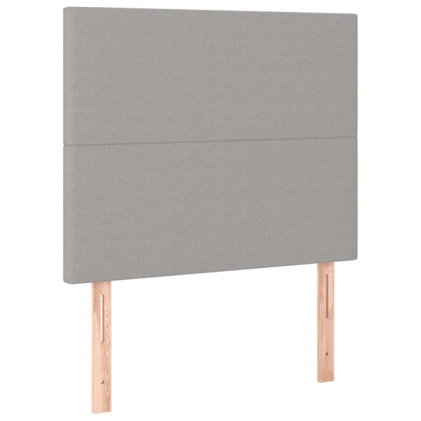 Wezgłowie Szary 100 x 5 x 118/128 cm Tkanina vidaXL 523104