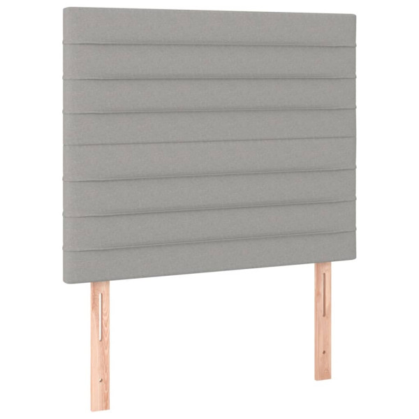 Wezgłowie Szary 100 x 5 x 118/128 cm Tkanina vidaXL 535025