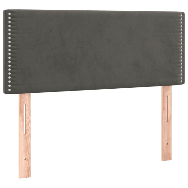 Wezgłowie Szary 100 x 5 x 78/88 cm Aksamit vidaXL 524389
