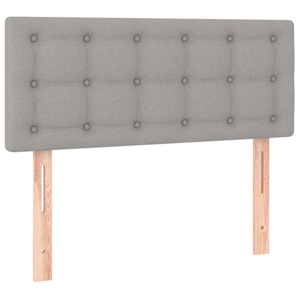 Wezgłowie Szary 100 x 5 x 78/88 cm Tkanina vidaXL 536233
