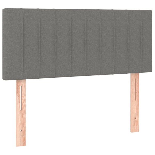 Wezgłowie Szary 100 x 5 x 78/88 cm Tkanina vidaXL 532869