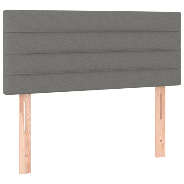 Wezgłowie Szary 100 x 5 x 78/88 cm Tkanina vidaXL 533408