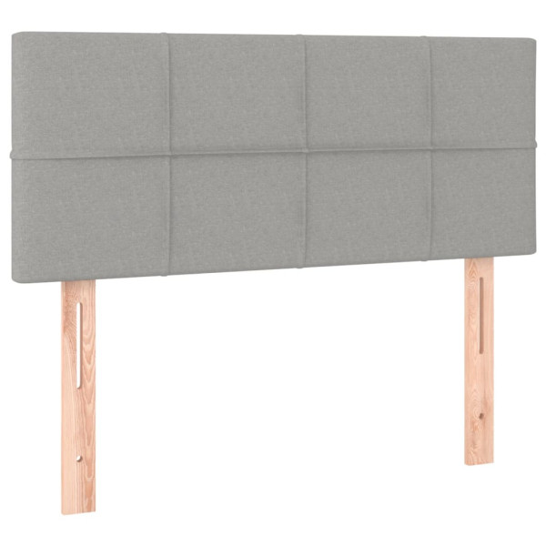 Wezgłowie Szary 100 x 5 x 78/88 cm Tkanina vidaXL 533479