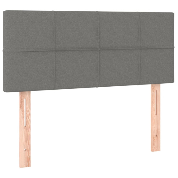 Wezgłowie Szary 100 x 5 x 78/88 cm Tkanina vidaXL 535499