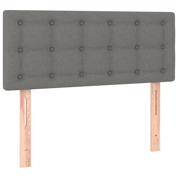 Wezgłowie Szary 100 x 5 x 78/88 cm Tkanina vidaXL 535536
