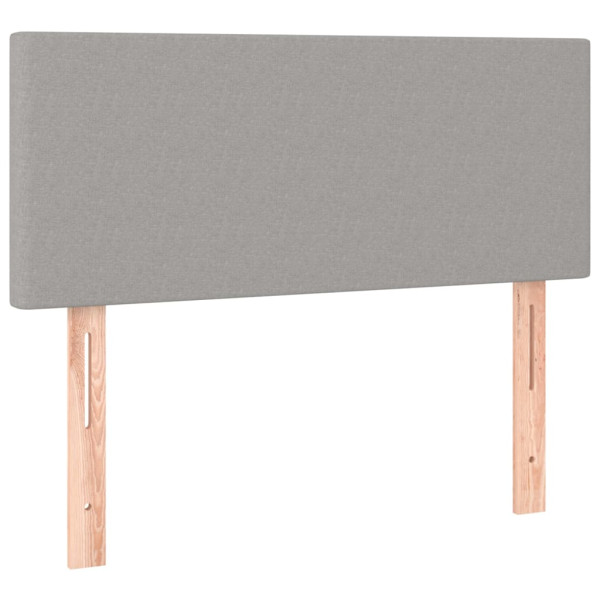 Wezgłowie Szary 100 x 5 x 78/88 cm Tkanina vidaXL 536133