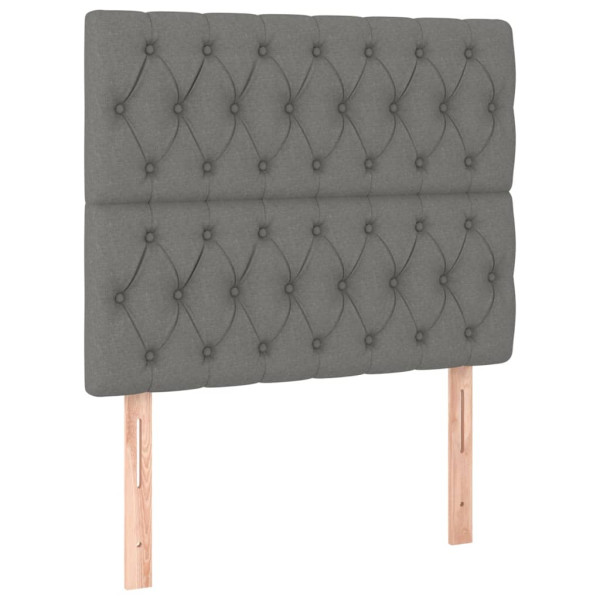 Wezgłowie Szary 100 x 7 x 118/128 cm Tkanina vidaXL 527528