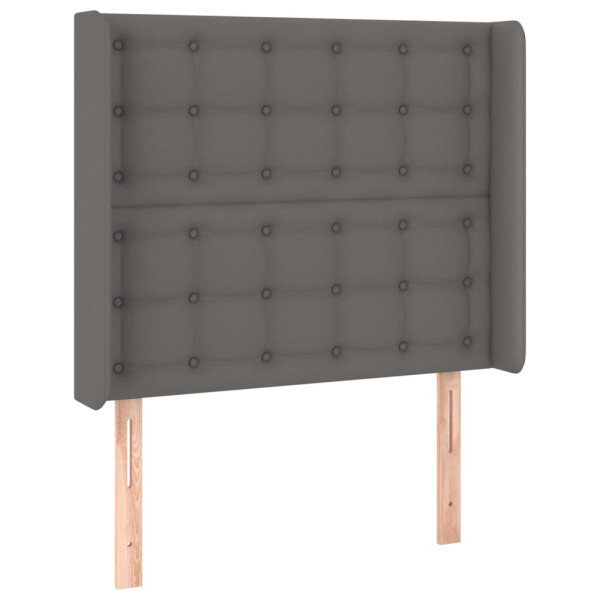 Wezgłowie Szary 103 x 16 x 118/128 cm Sztuczna skóra vidaXL 520908